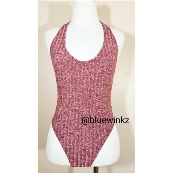 Red Knit Bodysuit - Picture 4 of 7
